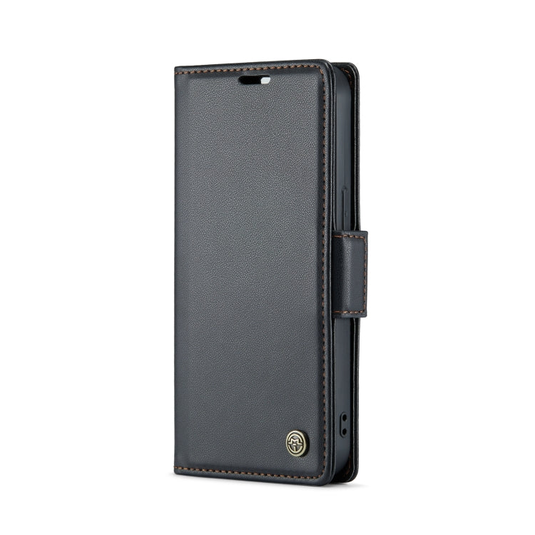 For iPhone 13 CaseMe 023 Butterfly Buckle Litchi Texture RFID Anti-theft Leather Phone Case(Black) - iPhone 13 Cases by CaseMe | Online Shopping South Africa | PMC TechLife | Buy Now Pay Later Mobicred