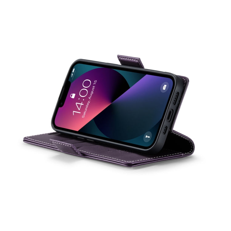 For iPhone 13 CaseMe 023 Butterfly Buckle Litchi Texture RFID Anti-theft Leather Phone Case(Pearly Purple) - iPhone 13 Cases by CaseMe | Online Shopping South Africa | PMC TechLife | Buy Now Pay Later Mobicred