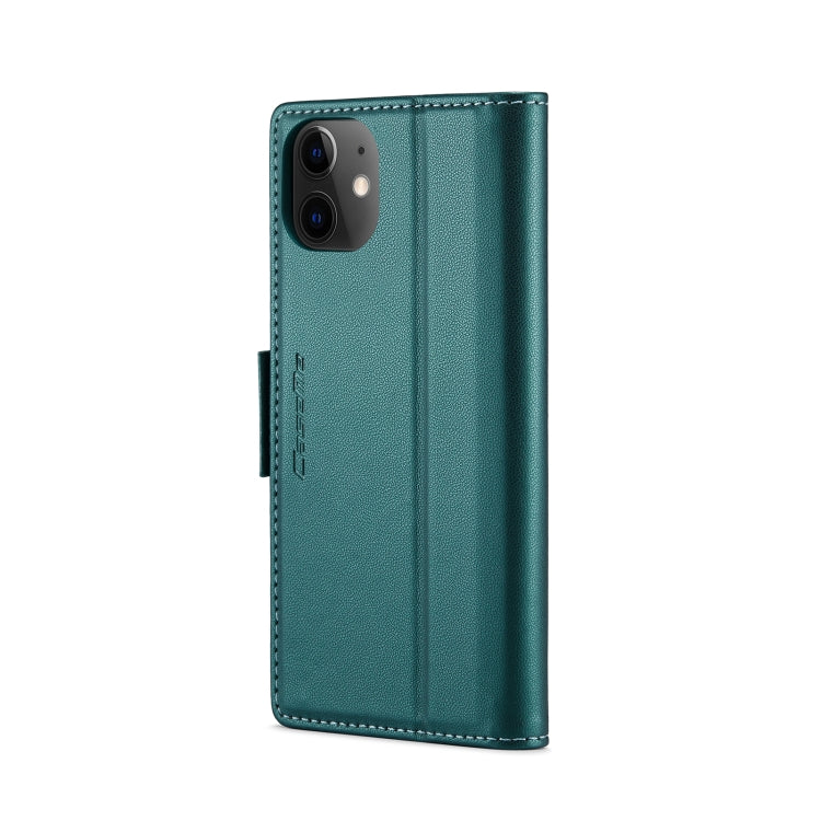 For iPhone 12 / 12 Pro CaseMe 023 Butterfly Buckle Litchi Texture RFID Anti-theft Leather Phone Case(Pearly Blue) - iPhone 12 / 12 Pro Cases by CaseMe | Online Shopping South Africa | PMC TechLife | Buy Now Pay Later Mobicred