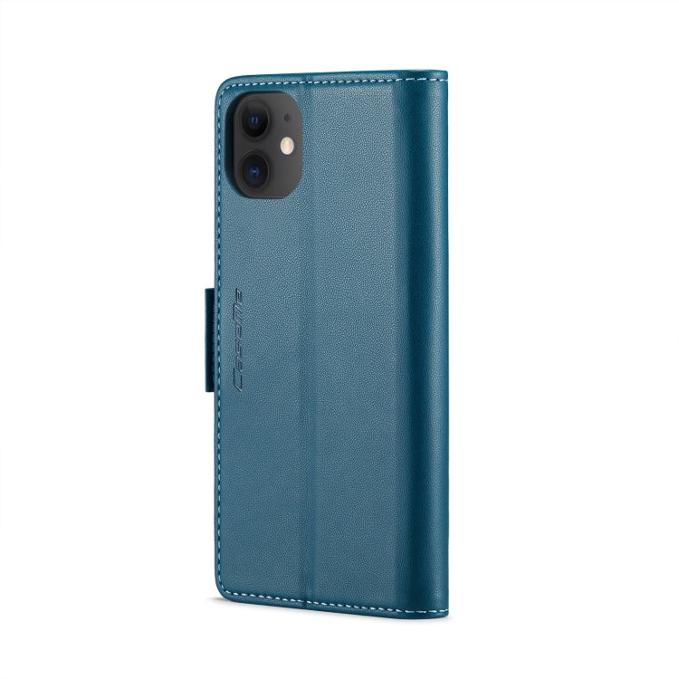 For iPhone 11 CaseMe 023 Butterfly Buckle Litchi Texture RFID Anti-theft Leather Phone Case(Blue) - iPhone 11 Cases by CaseMe | Online Shopping South Africa | PMC TechLife | Buy Now Pay Later Mobicred