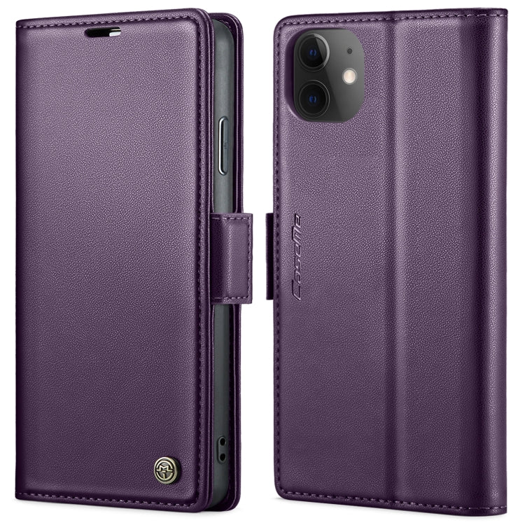 For iPhone 11 CaseMe 023 Butterfly Buckle Litchi Texture RFID Anti-theft Leather Phone Case(Pearly Purple) - iPhone 11 Cases by CaseMe | Online Shopping South Africa | PMC TechLife | Buy Now Pay Later Mobicred