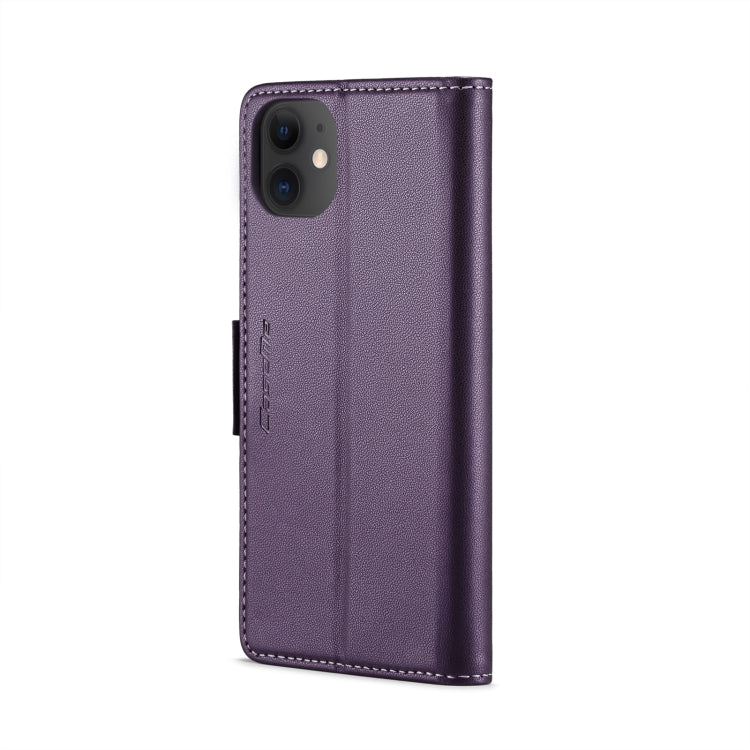 For iPhone 11 CaseMe 023 Butterfly Buckle Litchi Texture RFID Anti-theft Leather Phone Case(Pearly Purple) - iPhone 11 Cases by CaseMe | Online Shopping South Africa | PMC TechLife | Buy Now Pay Later Mobicred