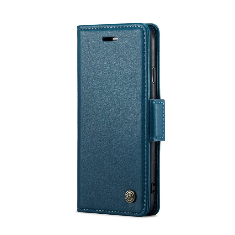 For iPhone SE 2022/SE 2020/6/7/8 CaseMe 023 Butterfly Buckle Litchi Texture RFID Anti-theft Leather Phone Case(Blue) - More iPhone Cases by CaseMe | Online Shopping South Africa | PMC TechLife | Buy Now Pay Later Mobicred