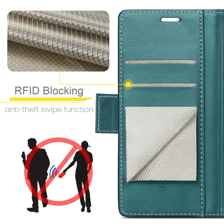 For Xiaomi Redmi Note 13 Pro+ 5G CaseMe 023 Butterfly Buckle Litchi Texture RFID Anti-theft Leather Phone Case(Pearly Blue) - free shipping - PMC Jewellery - Order now!