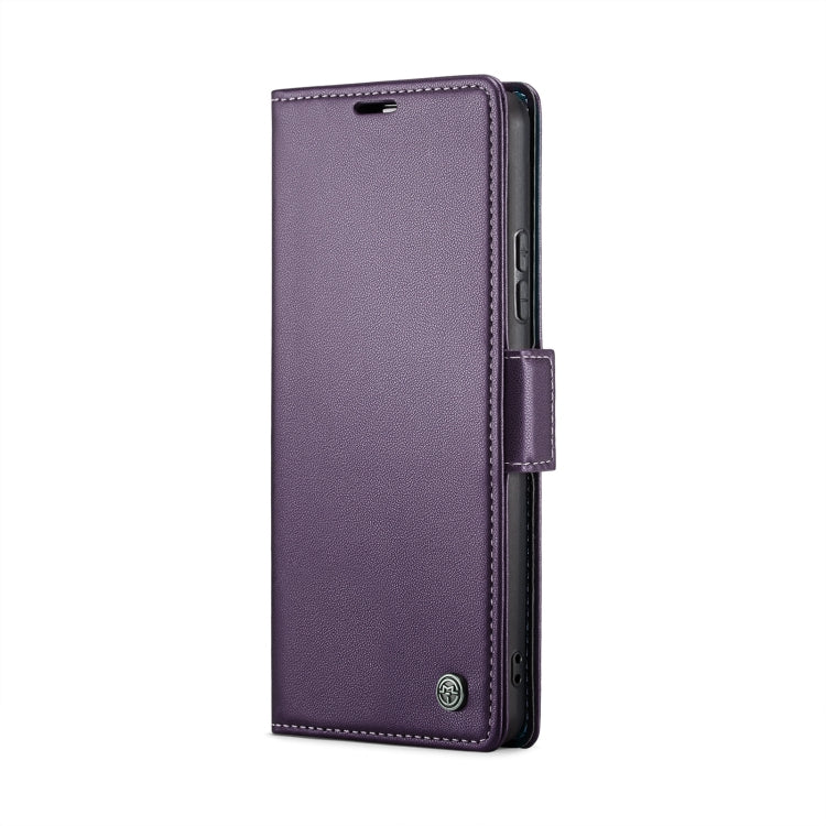 For Xiaomi Redmi Note 13 Pro 4G CaseMe 023 Butterfly Buckle Litchi Texture RFID Anti-theft Leather Phone Case(Pearly Purple) - free shipping - PMC Jewellery - Order now!