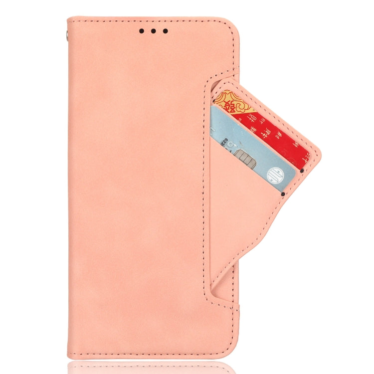 For Motorola Moto G14 4G Skin Feel Calf Texture Card Slots Leather Phone Case(Pink) - Motorola Cases by PMC TechLife | Online Shopping South Africa | PMC TechLife | Buy Now Pay Later Mobicred
