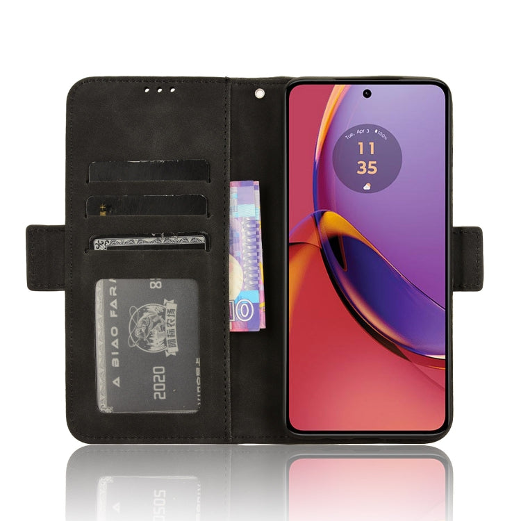 For Motorola Moto G84 5G Skin Feel Calf Texture Card Slots Leather Phone Case(Black) - free shipping - PMC TechLife - Order now!