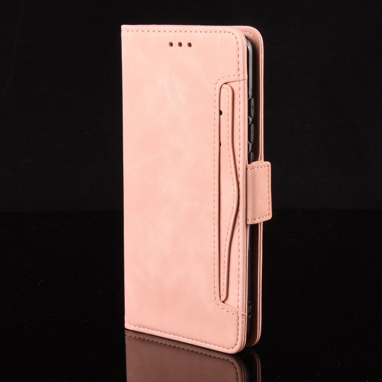 For Sony Xperia 1 VI 2024 Skin Feel Calf Texture Card Slots Leather Phone Case(Pink) - Sony Cases by PMC Jewellery | Online Shopping South Africa | PMC Jewellery | Buy Now Pay Later Mobicred