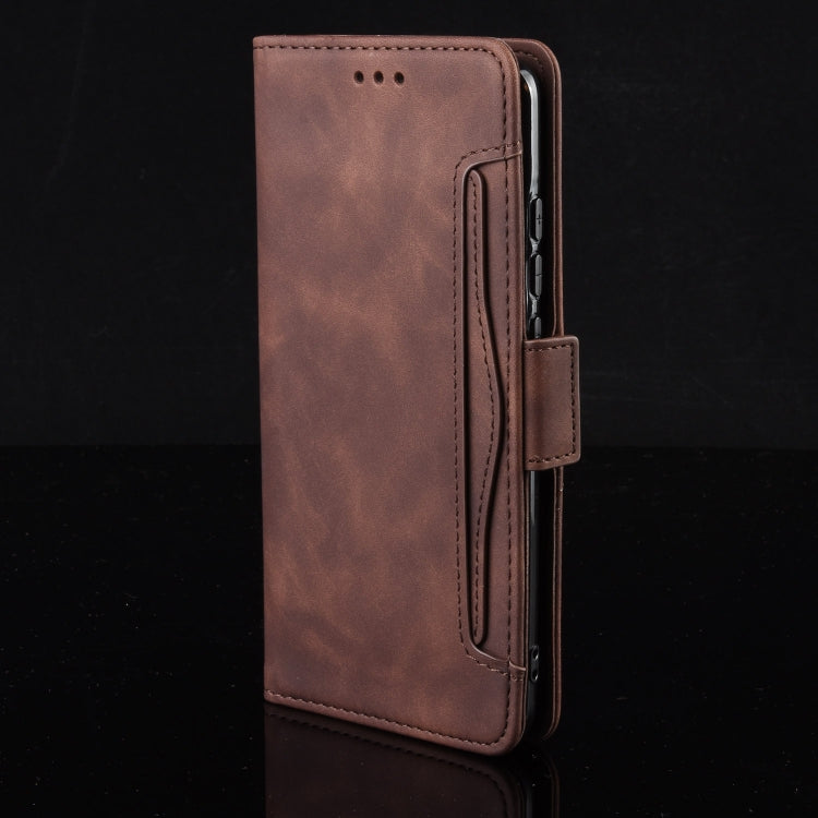 For Sony Xperia 10 VI 2024 Skin Feel Calf Texture Card Slots Leather Phone Case(Brown) - Sony Cases by PMC Jewellery | Online Shopping South Africa | PMC Jewellery | Buy Now Pay Later Mobicred