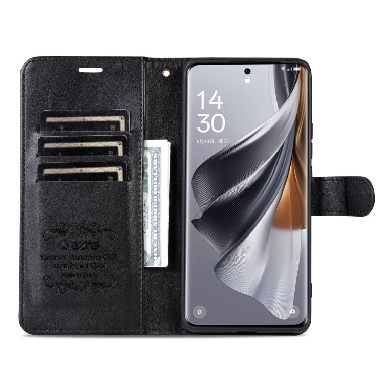 For vivo X100 Ultra AZNS Sheepskin Texture Flip Leather Phone Case(Black) - free shipping - PMC Jewellery - Order now!
