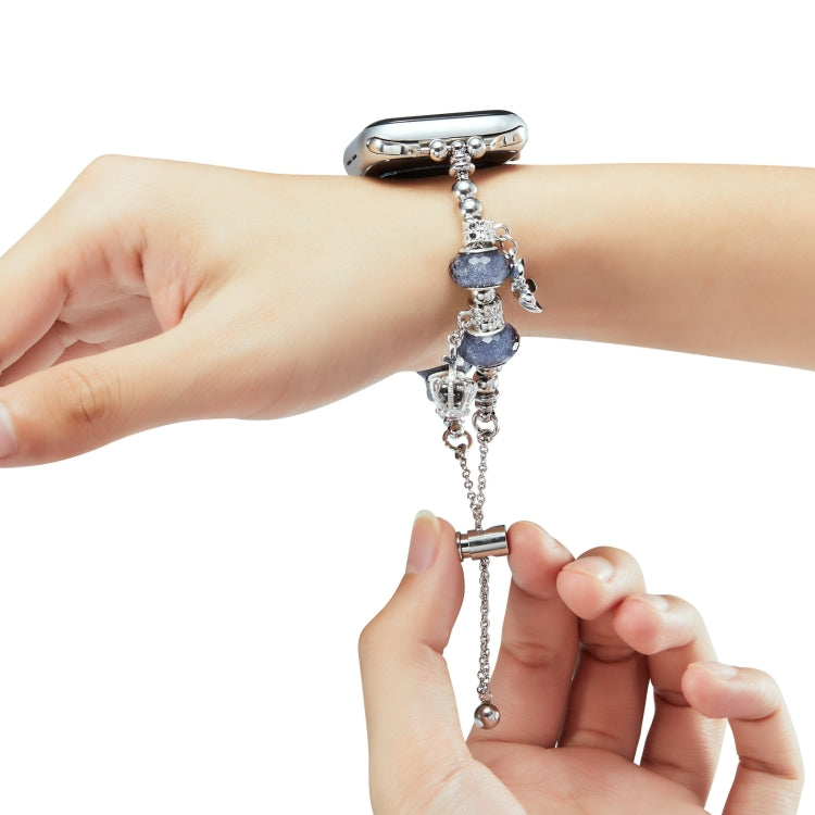 Bead Bracelet Metal Watch Band For Apple Watch SE 2023 40mm(Silver Owl) - free shipping - PMC TechLife - Order now!