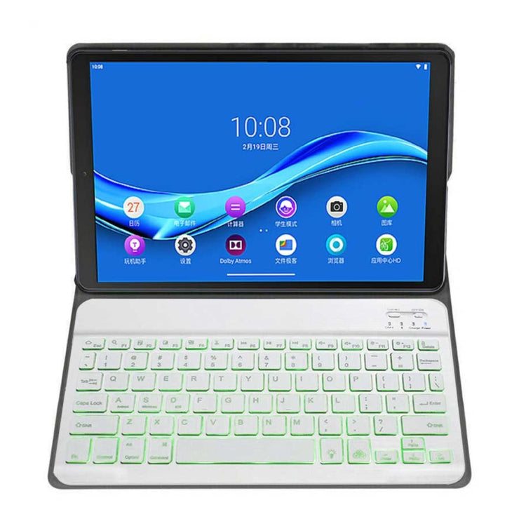 DY-M10P For Lenovo Smart Tab M10 HPD Plus TB-X606F 10.3 inch 2 in 1 Removable Magnetic ABS Bluetooth Keyboard + Protective Leather Tablet Case with Stand & Sleep / Wake-up & Pen Holder(Rose Gold) - Lenovo Keyboard by PMC TechLife | Online Shopping South Africa | PMC TechLife