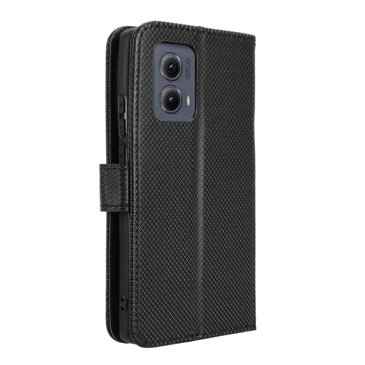 For Motorola Edge 2024 5G Diamond Texture Leather Phone Case(Black) - free shipping - PMC Jewellery - Order now!