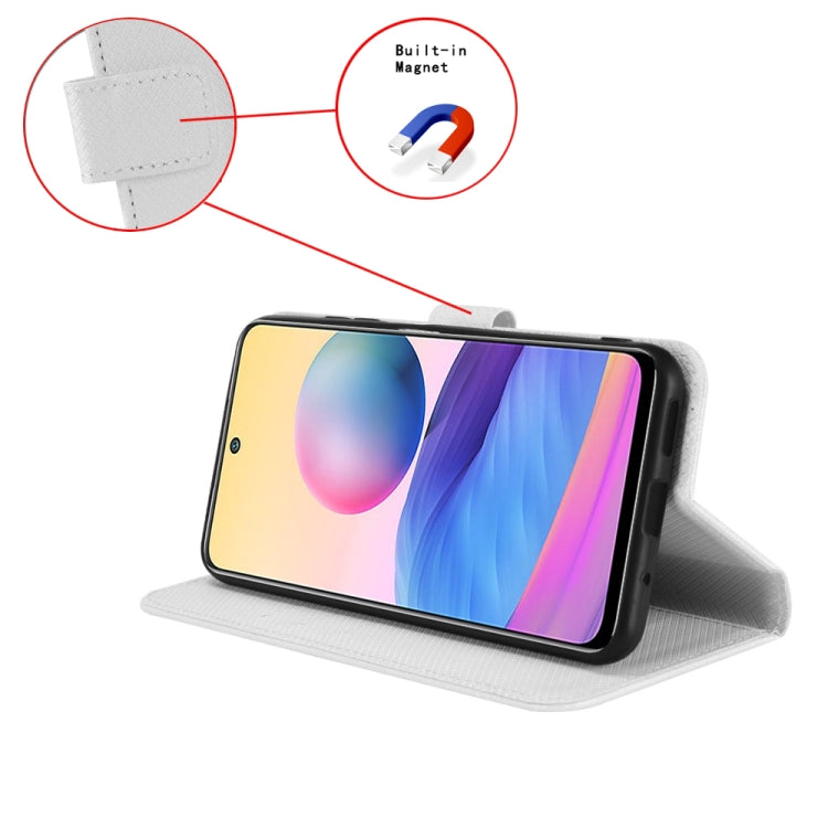 For Asus ROG Phone 8 Diamond Texture Leather Phone Case(White) - ASUS Cases by PMC TechLife | Online Shopping South Africa | PMC TechLife | Buy Now Pay Later Mobicred