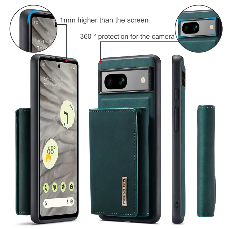 For Google Pixel 7A DG.MING M1 Series 3-Fold Multi Card Wallet + Magnetic Phone Case(Green) - free shipping - PMC TechLife - Order now!