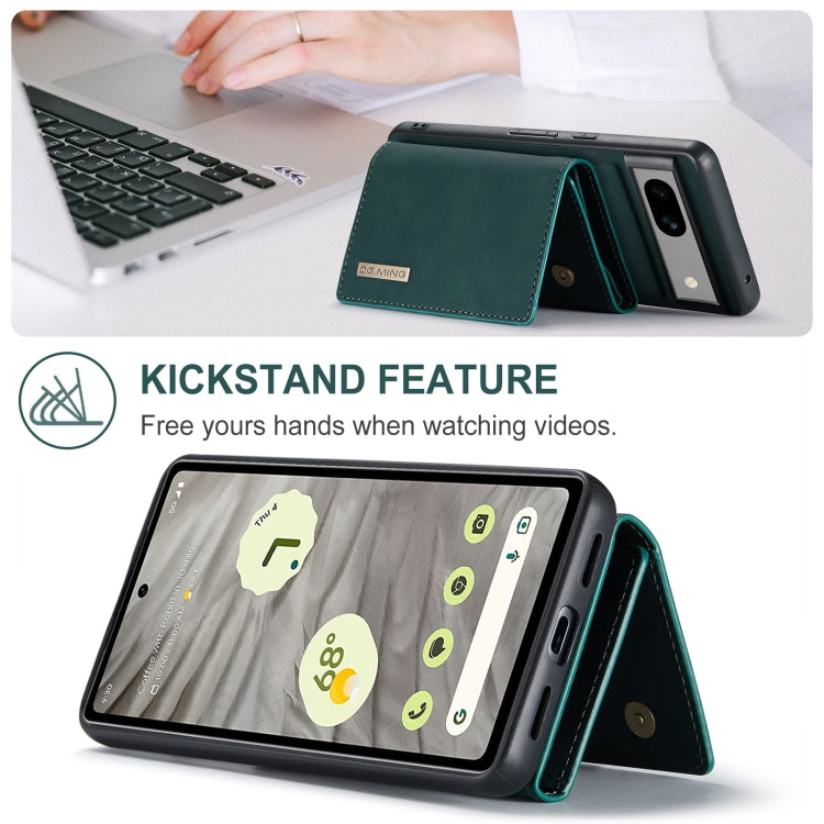 For Google Pixel 7A DG.MING M1 Series 3-Fold Multi Card Wallet + Magnetic Phone Case(Green) - free shipping - PMC TechLife - Order now!