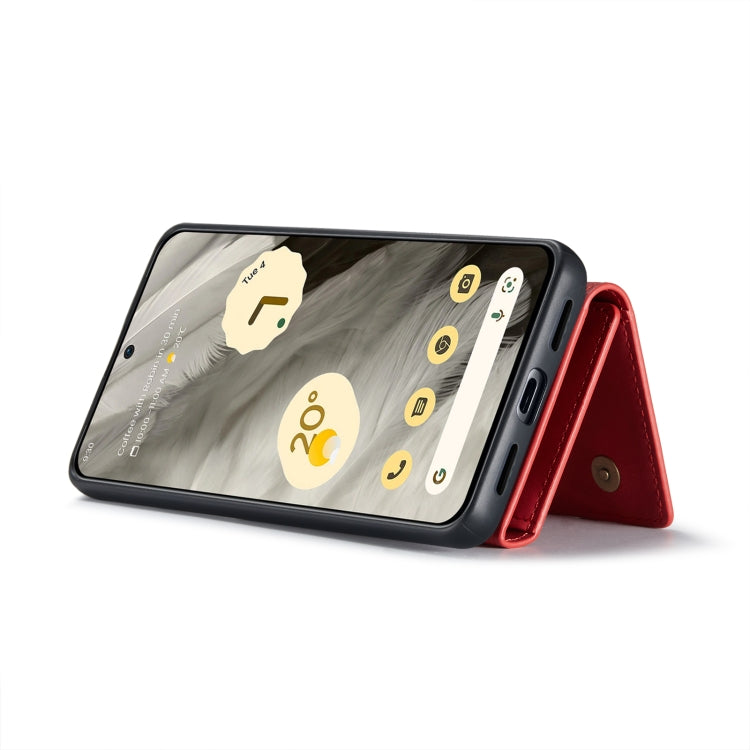 For Google Pixel 8 DG.MING M1 Series 3-Fold Multi Card Wallet + Magnetic Phone Case(Red) - Google Cases by DG.MING | Online Shopping South Africa | PMC TechLife | Buy Now Pay Later Mobicred