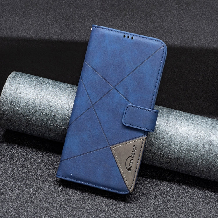 For Google Pixel 9 Magnetic Buckle Rhombus Texture Leather Phone Case(Blue) - Google Cases by PMC TechLife | Online Shopping South Africa | PMC TechLife | Buy Now Pay Later Mobicred