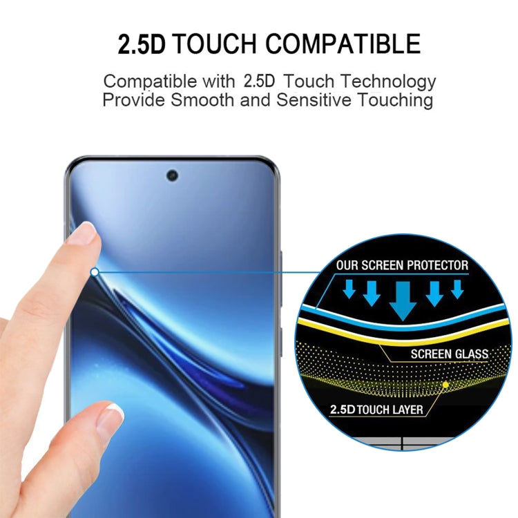 For vivo X200 Pro 25pcs 3D Curved Edge Full Screen Tempered Glass Film(Black) - free shipping - PMC Jewellery - Order now!