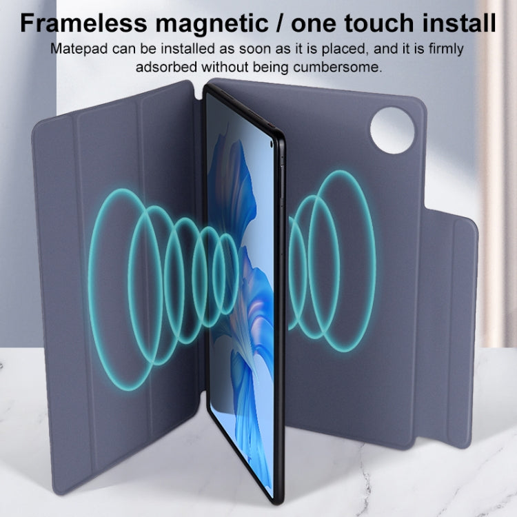 For Huawei Matepad Pro 11 3-fold Double-sided Clip Buckle Magnetic Smart Tablet Case(Lavender) - Huawei by PMC TechLife | Online Shopping South Africa | PMC TechLife | Buy Now Pay Later Mobicred