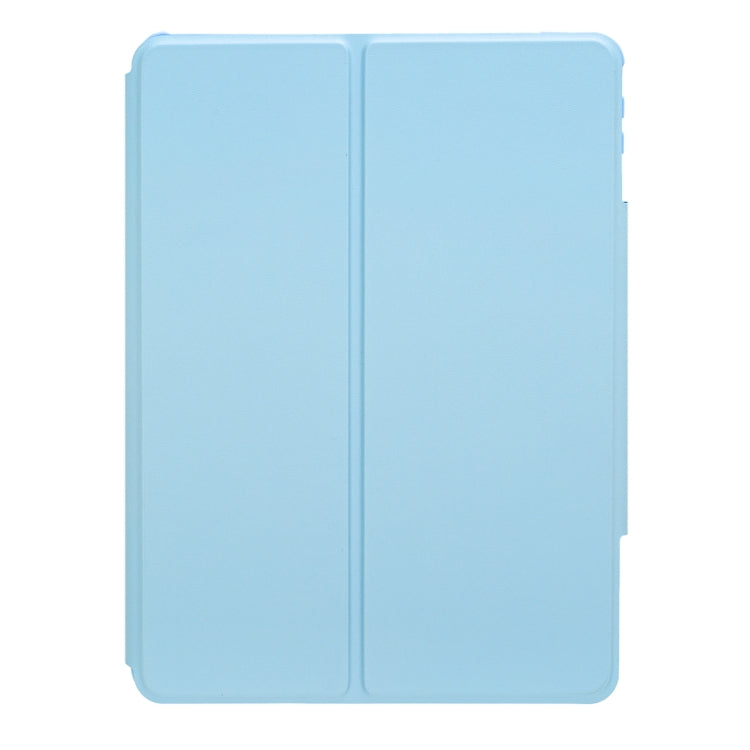 For iPad 11 2025 / 10th Gen 10.9 2022 F10B 360 Rotation Acrylic Transparent Bluetooth Keyboard Leather Case(Blue) - Universal by PMC TechLife | Online Shopping South Africa | PMC TechLife | Buy Now Pay Later Mobicred