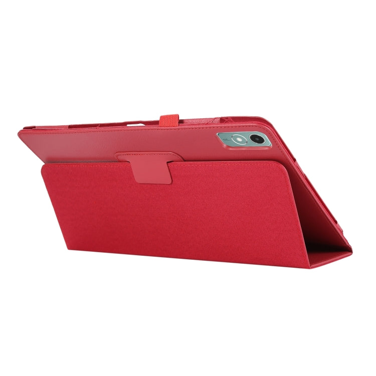 For Lenovo Xiaoxin Pad 11 2024 / M11 Litchi Texture Leather Tablet Case(Red) - Lenovo by PMC Jewellery | Online Shopping South Africa | PMC Jewellery | Buy Now Pay Later Mobicred