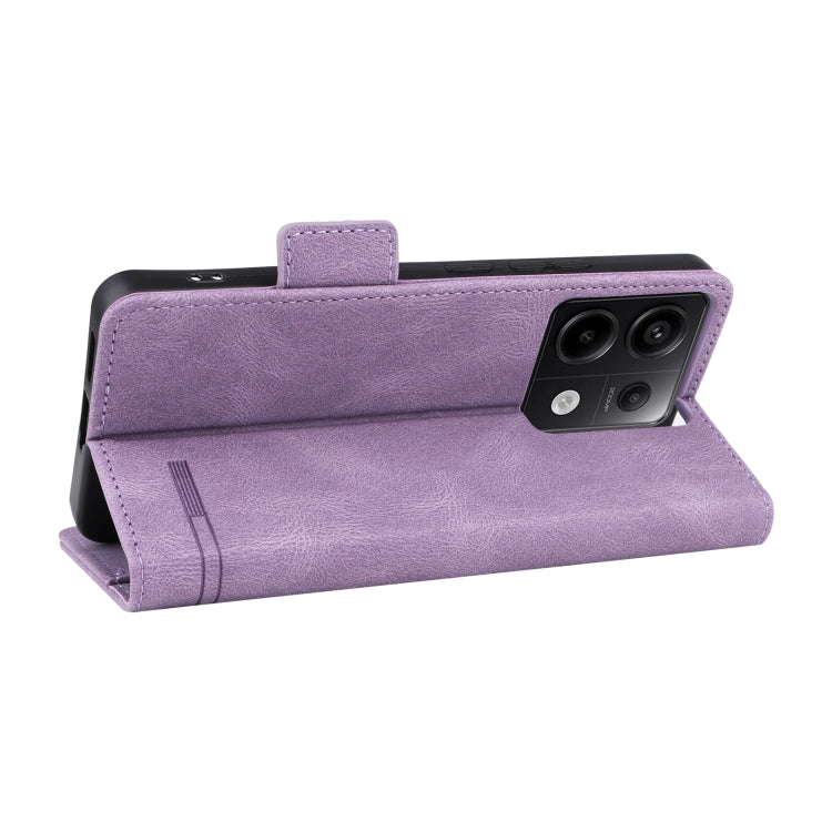For Xiaomi Redmi Note 13 Pro 5G Magnetic Clasp Leather Phone Case(Purple) - Note 13 Pro Cases by PMC TechLife | Online Shopping South Africa | PMC TechLife | Buy Now Pay Later Mobicred