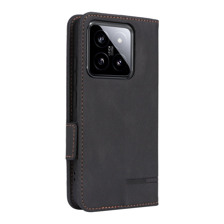 For Xiaomi 14 Magnetic Clasp Leather Phone Case(Black) - 14 Cases by PMC TechLife | Online Shopping South Africa | PMC TechLife | Buy Now Pay Later Mobicred