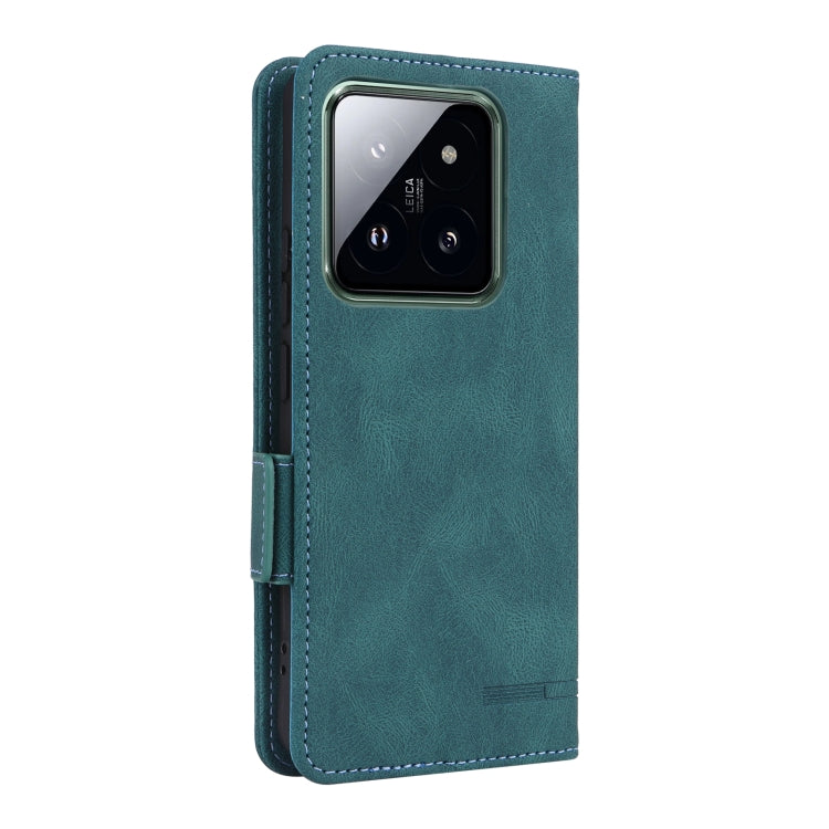 For Xiaomi 14 Pro Magnetic Clasp Leather Phone Case(Green) - 14 Pro Cases by PMC TechLife | Online Shopping South Africa | PMC TechLife | Buy Now Pay Later Mobicred