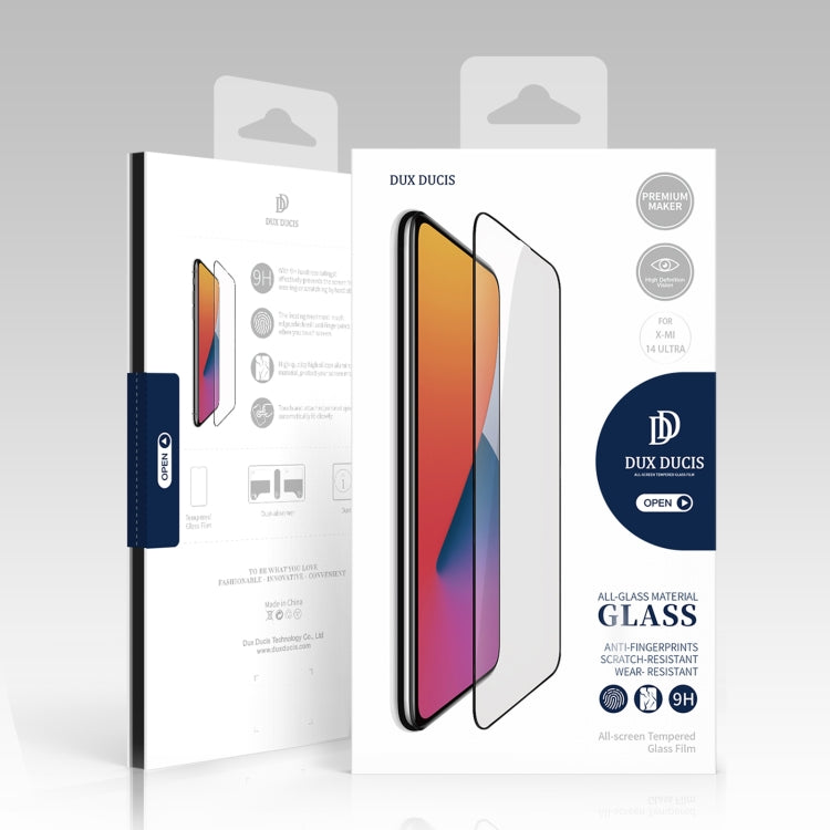 For Xiaomi 14 Ultra 10pcs DUX DUCIS 0.33mm 9H Medium Alumina Tempered Glass Film - free shipping - PMC TechLife - Order now!