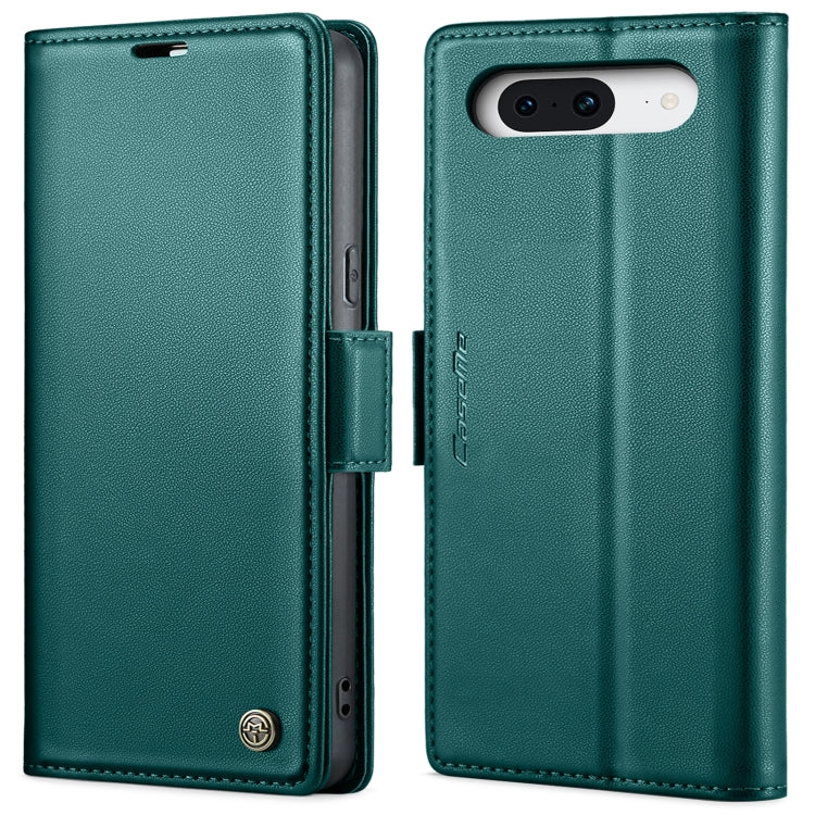 For Google Pixel 8 CaseMe 023 Butterfly Buckle Litchi Texture RFID Anti-theft Leather Phone Case(Pearly Blue) - Google Cases by CaseMe | Online Shopping South Africa | PMC Jewellery | Buy Now Pay Later Mobicred