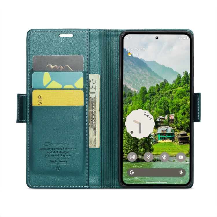 For Google Pixel 10 Pro XL / 9 Pro XL CaseMe 023 Butterfly Buckle Litchi Texture RFID Anti-theft Leather Phone Case(Pearly Blue) - free shipping - PMC TechLife - Order now!