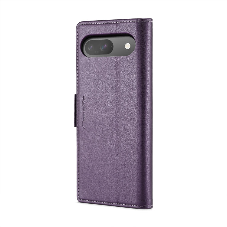 For Google Pixel 9 / 9 Pro CaseMe 023 Butterfly Buckle Litchi Texture RFID Anti-theft Leather Phone Case(Pearly Purple) - Google Cases by CaseMe | Online Shopping South Africa | PMC TechLife | Buy Now Pay Later Mobicred