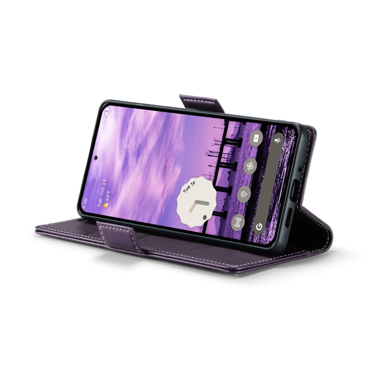 For Google Pixel 9 / 9 Pro CaseMe 023 Butterfly Buckle Litchi Texture RFID Anti-theft Leather Phone Case(Pearly Purple) - Google Cases by CaseMe | Online Shopping South Africa | PMC TechLife | Buy Now Pay Later Mobicred