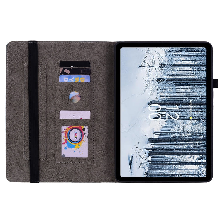 For Nokia T21 Butterfly Rose Embossed Leather Tablet Case(Red) - Honor Cases by PMC TechLife | Online Shopping South Africa | PMC TechLife | Buy Now Pay Later Mobicred