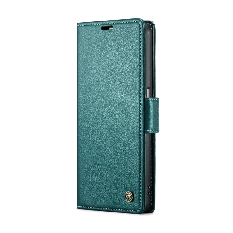 For OPPO A77 4G Global / A57e 4G CaseMe 023 Butterfly Buckle Litchi Texture RFID Anti-theft Leather Phone Case(Pearly Blue) - OPPO Cases by CaseMe | Online Shopping South Africa | PMC Jewellery | Buy Now Pay Later Mobicred