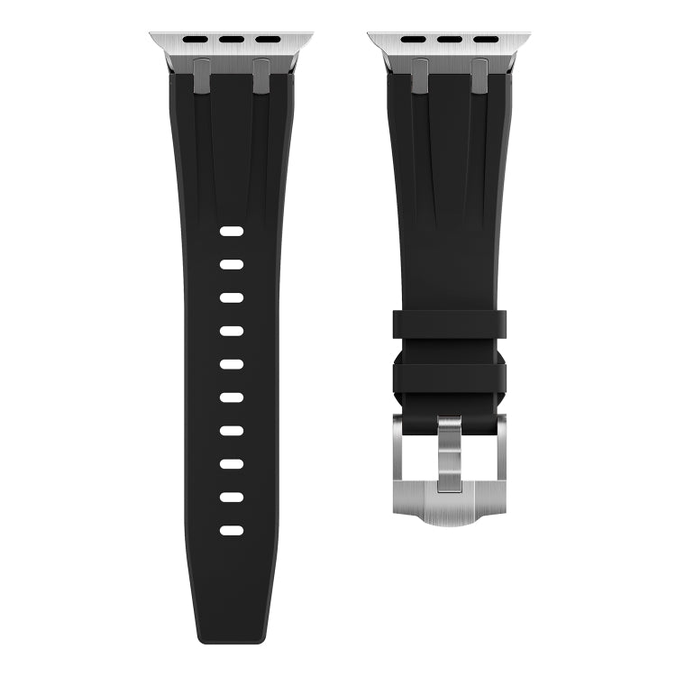 AP Silicone Watch Band For Apple Watch Series 10 42mm(Silver Black) - free shipping - PMC TechLife - Order now!