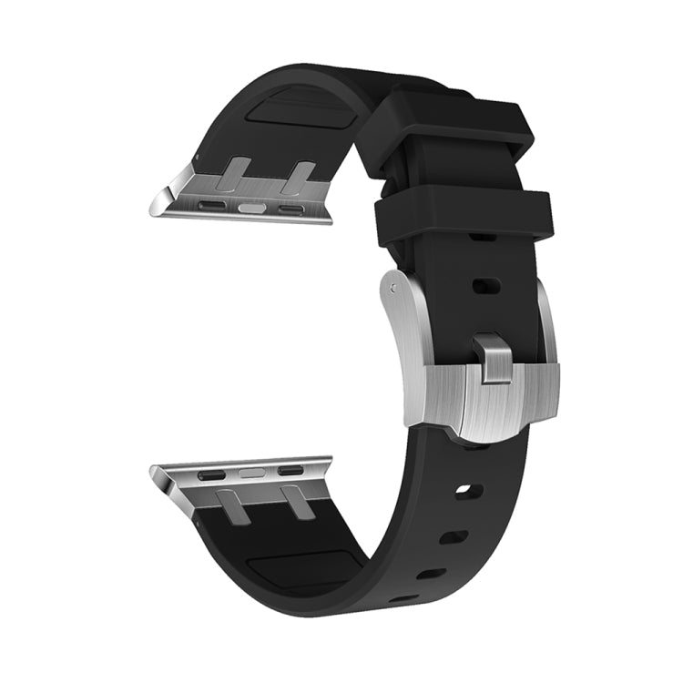 AP Silicone Watch Band For Apple Watch Series 10 42mm(Silver Black) - free shipping - PMC TechLife - Order now!