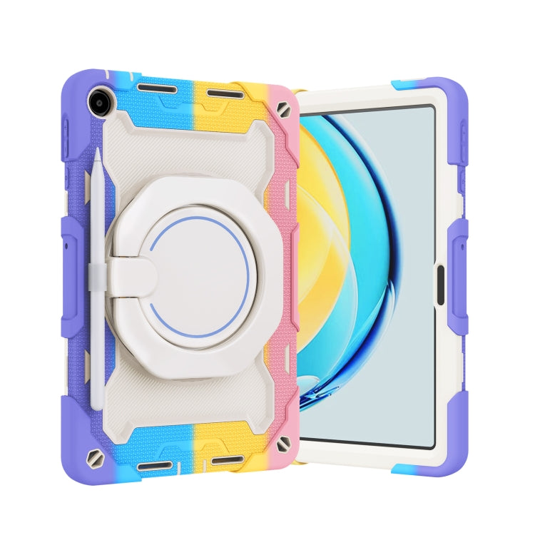 For Huawei MatePad SE 10.4 2023 Armor Contrast Color Silicone + PC Tablet Case(Colorful Pink) - Huawei by PMC TechLife | Online Shopping South Africa | PMC TechLife | Buy Now Pay Later Mobicred