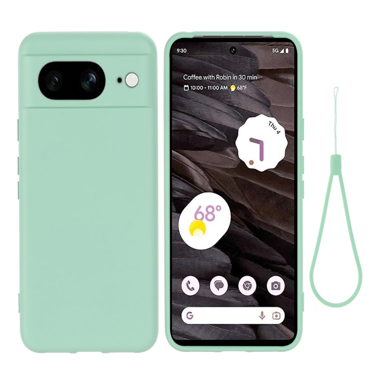 For Google Pixel 8 Pure Color Liquid Silicone Shockproof Phone Case(Green) - free shipping - PMC TechLife - Order now!