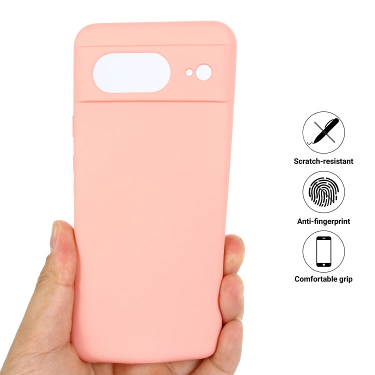 For Google Pixel 8 Pure Color Liquid Silicone Shockproof Phone Case(Pink) - free shipping - PMC TechLife - Order now!