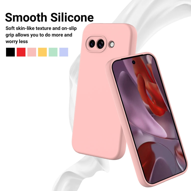 For Google Pixel 9a Pure Color Liquid Silicone Shockproof Phone Case(Pink) - free shipping - PMC TechLife - Order now!
