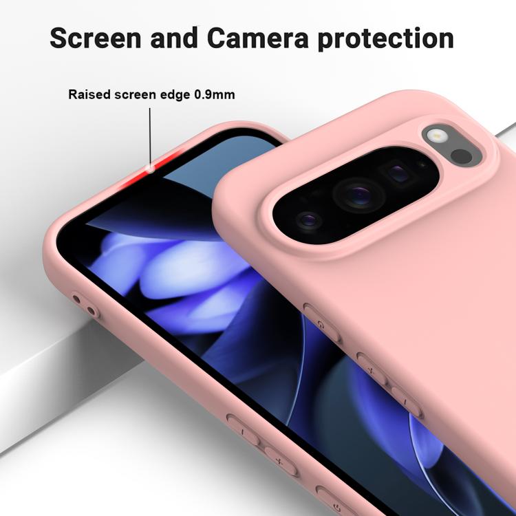 For Google Pixel 10 Pro Pure Color Liquid Silicone Shockproof Phone Case(Pink) - free shipping - PMC TechLife - Order now!