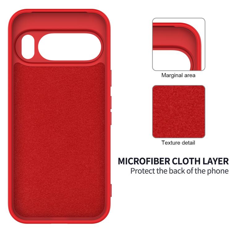 For Google Pixel 10 Pro Pure Color Liquid Silicone Shockproof Phone Case(Red) - free shipping - PMC TechLife - Order now!