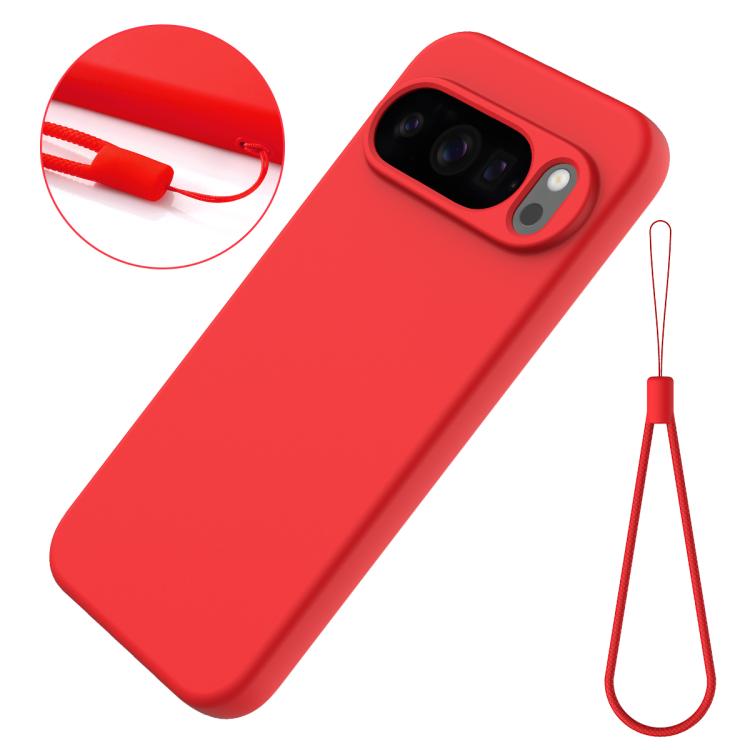 For Google Pixel 10 Pro Pure Color Liquid Silicone Shockproof Phone Case(Red) - free shipping - PMC TechLife - Order now!