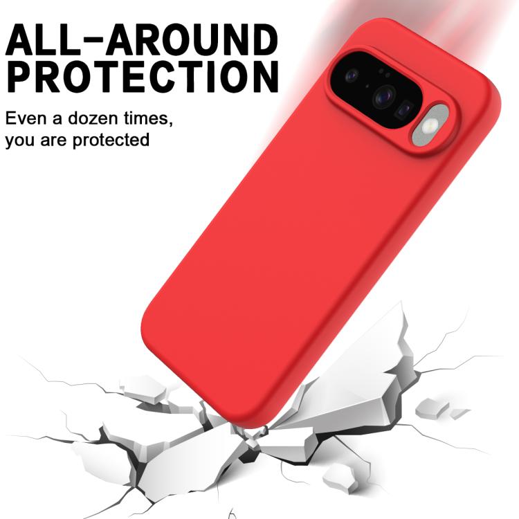For Google Pixel 10 Pure Color Liquid Silicone Shockproof Phone Case(Red) - free shipping - PMC TechLife - Order now!