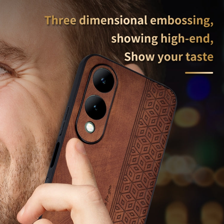 For vivo Y17S AZNS 3D Embossed Skin Feel Phone Case(Dark Green) - free shipping - PMC TechLife - Order now!