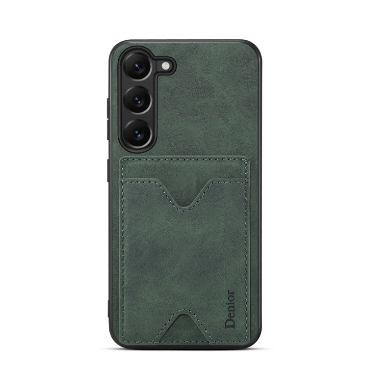 For Samsung Galaxy S24 5G Denior PU Back Cover Card Slot Holder Phone Case(Green) - free shipping - PMC Jewellery - Order now!