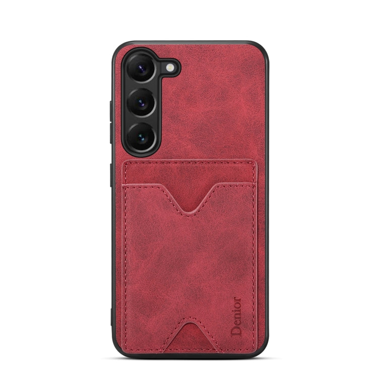 For Samsung Galaxy S24+ 5G Denior PU Back Cover Card Slot Holder Phone Case(Red) - free shipping - PMC Jewellery - Order now!
