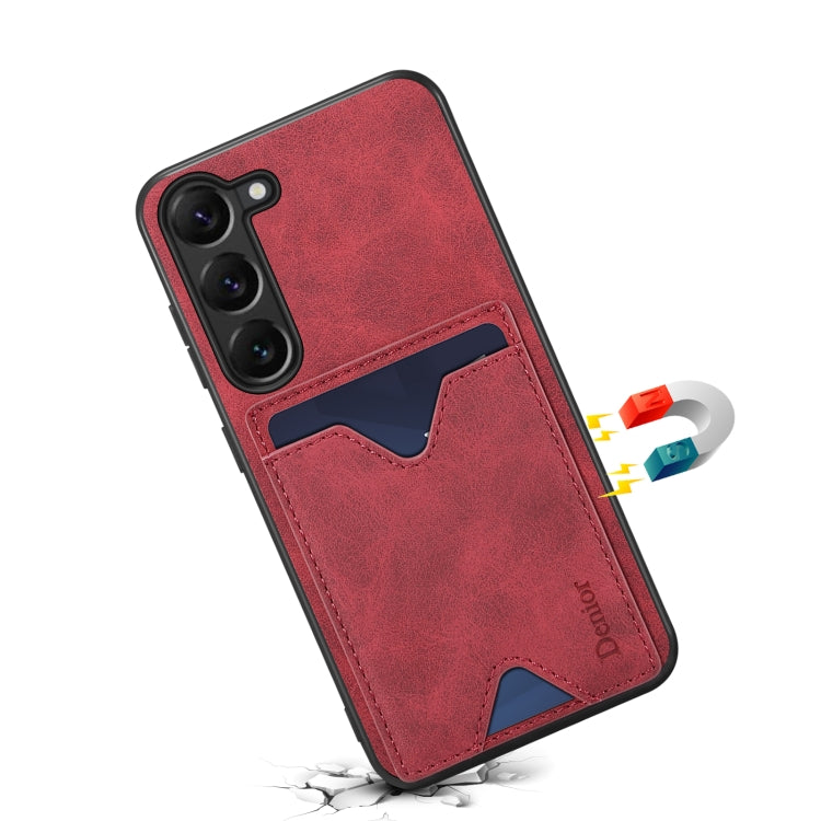 For Samsung Galaxy S24+ 5G Denior PU Back Cover Card Slot Holder Phone Case(Red) - free shipping - PMC Jewellery - Order now!